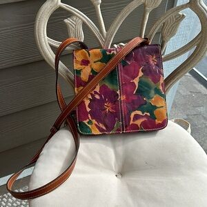 PATRICIA NASH cross body leather purse